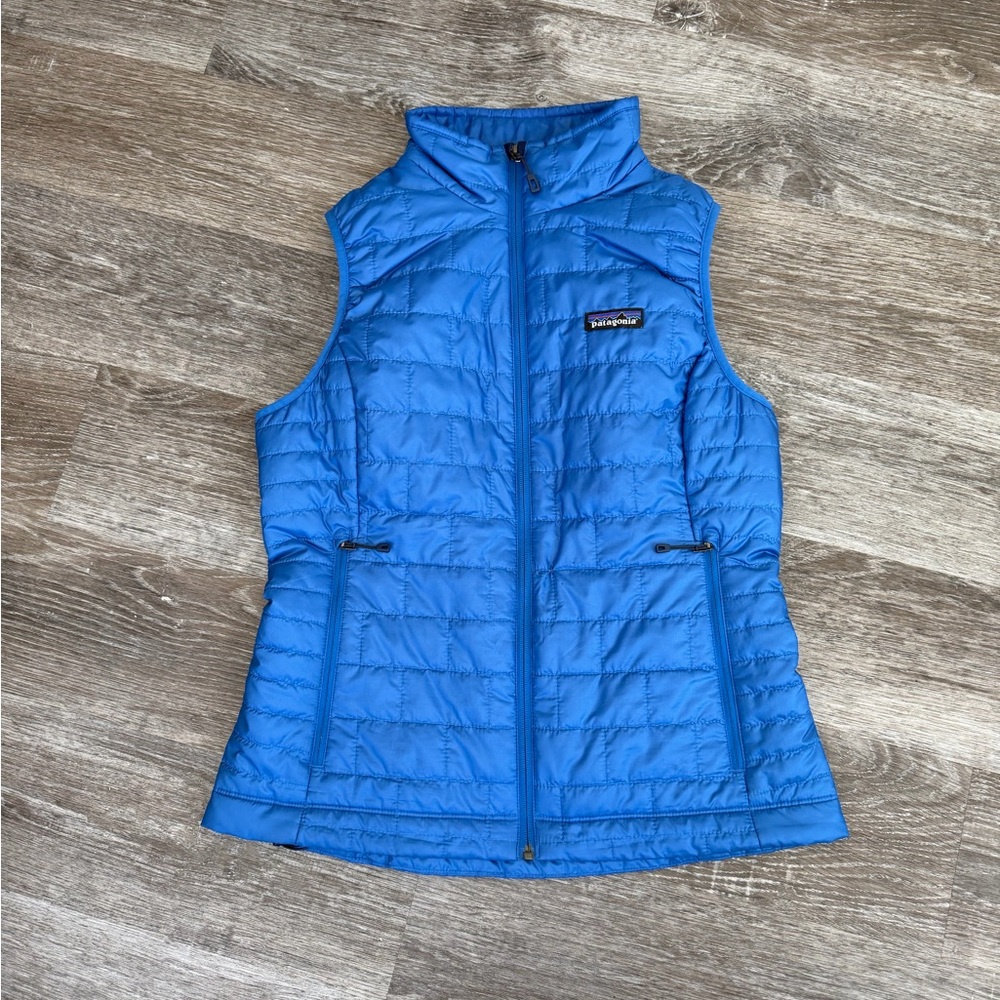 Patagonia Blue Nano Puff Vest Women’s Medium